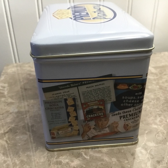 NIB 2000 Premium Partners Saltine Crackers Empty 3x5 Recipe Card Tin - Picture 5 of 9